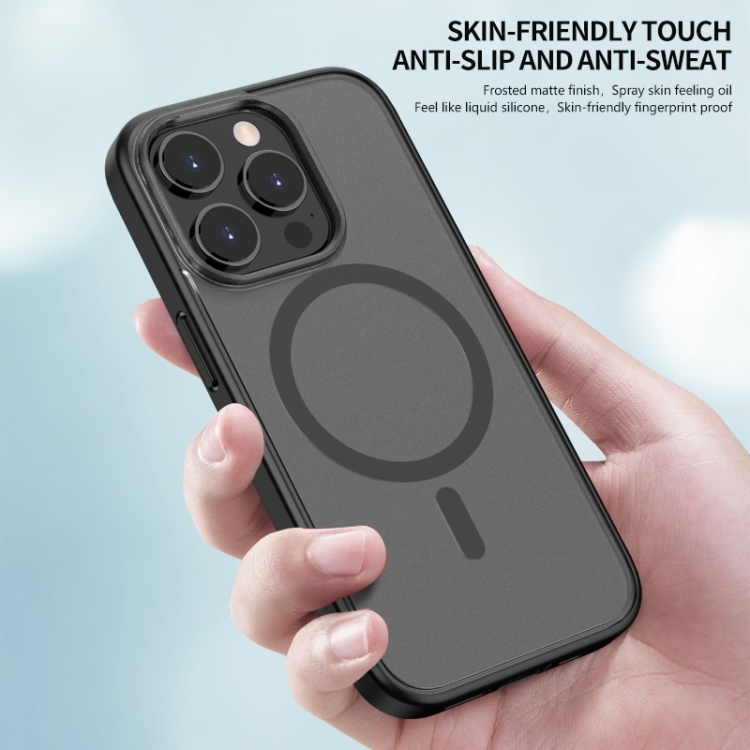 For iPhone 14 Pro Skin Feel Frosted Magsafe Phone Case(Black) For iPhone 14 Pro Skin Feel Frosted Magsafe Phone Case(Black)