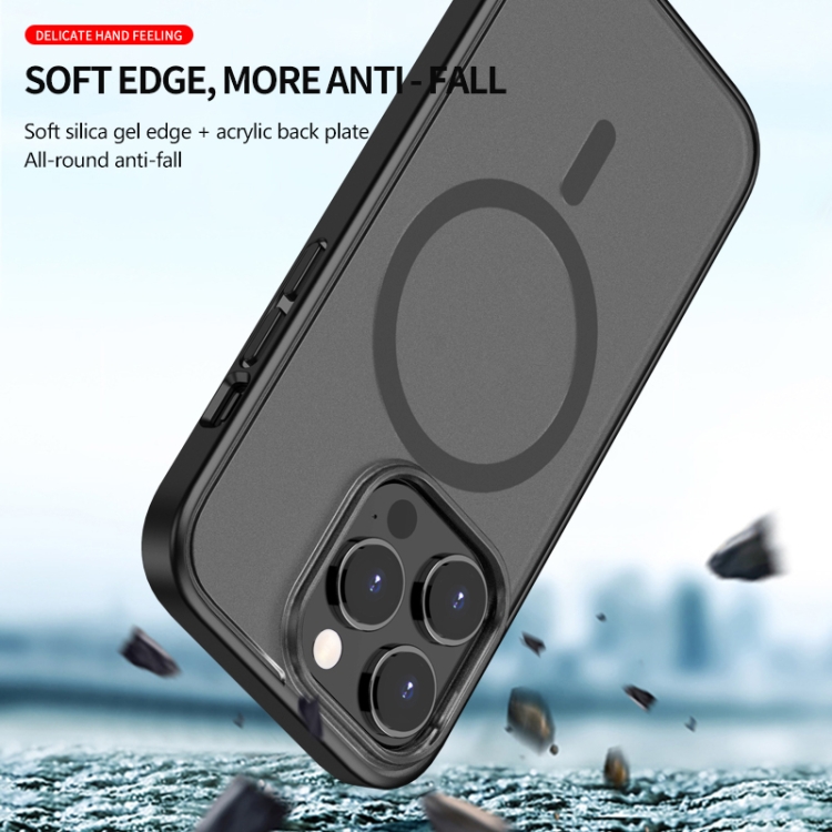 For iPhone 14 Pro Skin Feel Frosted Magsafe Phone Case(Black) For iPhone 14 Pro Skin Feel Frosted Magsafe Phone Case(Black)