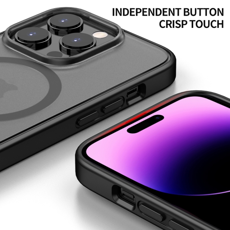For iPhone 14 Pro Skin Feel Frosted Magsafe Phone Case(Black) For iPhone 14 Pro Skin Feel Frosted Magsafe Phone Case(Black)