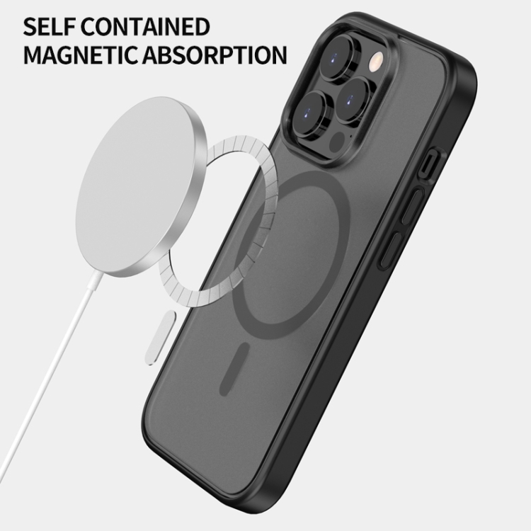 For iPhone 14 Pro Skin Feel Frosted Magsafe Phone Case(Black) For iPhone 14 Pro Skin Feel Frosted Magsafe Phone Case(Black)
