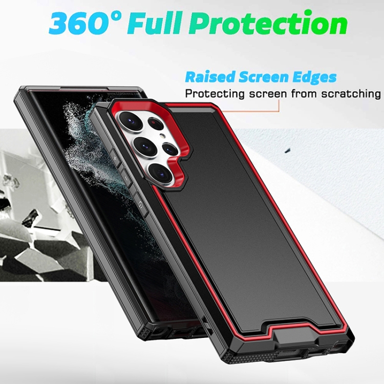 For Samsung Galaxy S23 Ultra 5G Armour Two-color TPU + PC Phone Case(Green+Grey) For Samsung Galaxy S23 Ultra 5G Armour Two-color TPU + PC Phone Case(Green+Grey)
