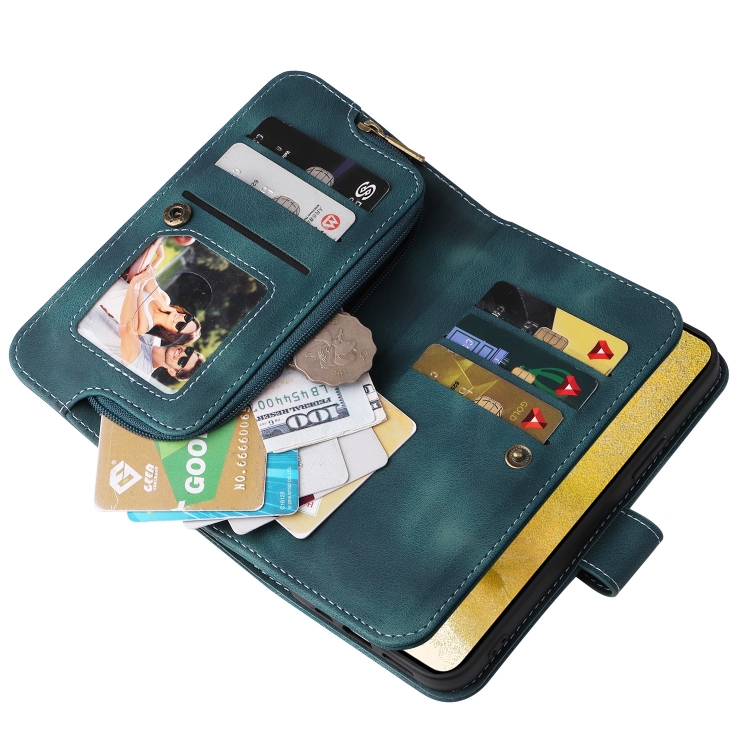 For Samsung Galaxy S23+ 5G Multifunctional Card Slot Zipper Wallet Leather Phone Case(Blue) For Samsung Galaxy S23+ 5G Multifunctional Card Slot Zipper Wallet Leather Phone Case(Blue)