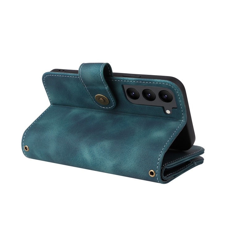 For Samsung Galaxy S23+ 5G Multifunctional Card Slot Zipper Wallet Leather Phone Case(Blue) For Samsung Galaxy S23+ 5G Multifunctional Card Slot Zipper Wallet Leather Phone Case(Blue)