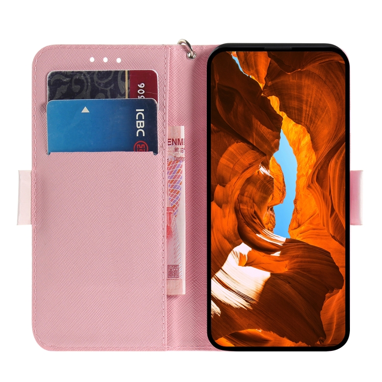 For Samsung Galaxy S23 5G 3D Colored Pattern Flip Leather Phone Case(Magnolia)