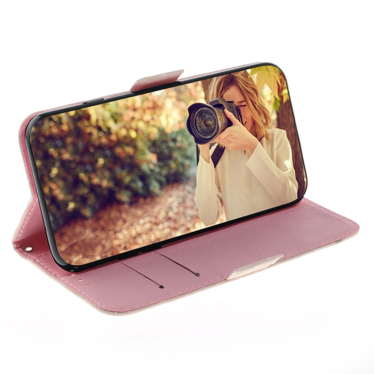 For Samsung Galaxy S23 5G 3D Colored Pattern Flip Leather Phone Case(Magnolia)