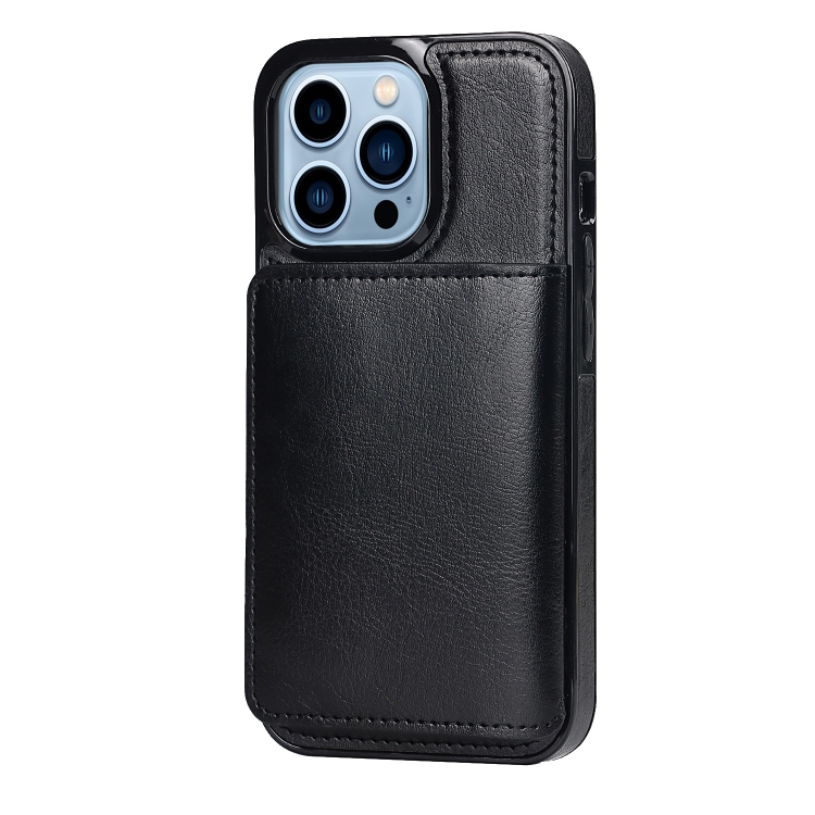 For iPhone 14 Pro Shockproof PU + TPU Phone Case(Black) For iPhone 14 Pro Shockproof PU + TPU Phone Case(Black)
