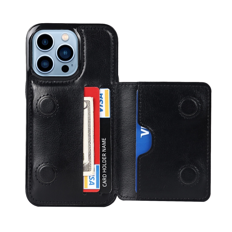 For iPhone 14 Pro Shockproof PU + TPU Phone Case(Black) For iPhone 14 Pro Shockproof PU + TPU Phone Case(Black)