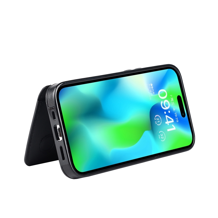 For iPhone 14 Pro Shockproof PU + TPU Phone Case(Black) For iPhone 14 Pro Shockproof PU + TPU Phone Case(Black)