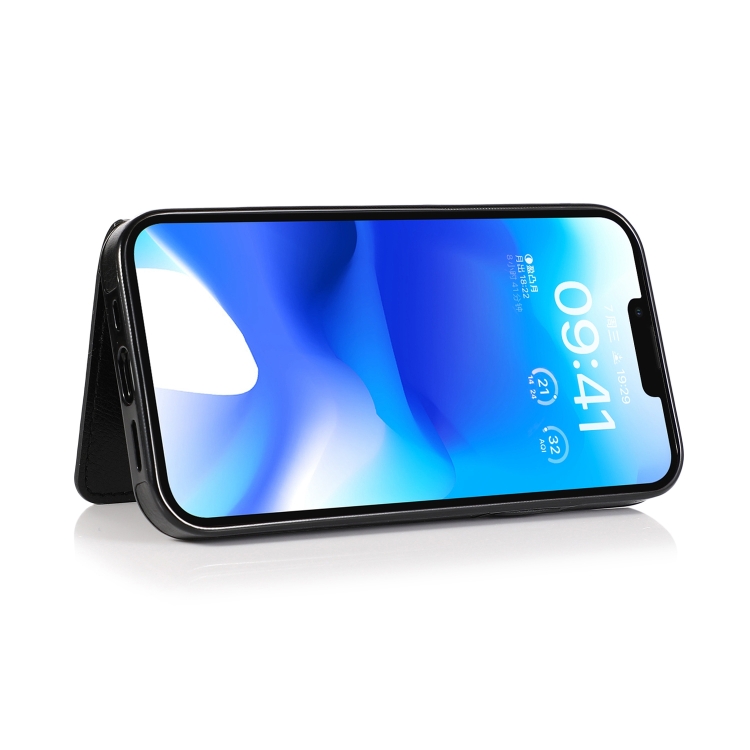 For iPhone 14 Shockproof PU + TPU Phone Case(Black) For iPhone 14 Shockproof PU + TPU Phone Case(Black)