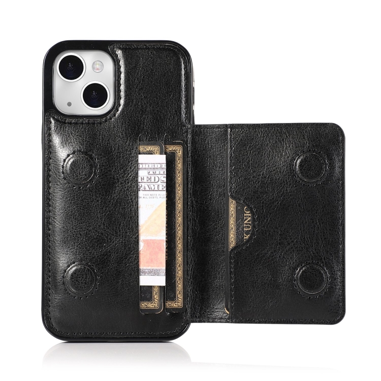 For iPhone 14 Shockproof PU + TPU Phone Case(Black) For iPhone 14 Shockproof PU + TPU Phone Case(Black)