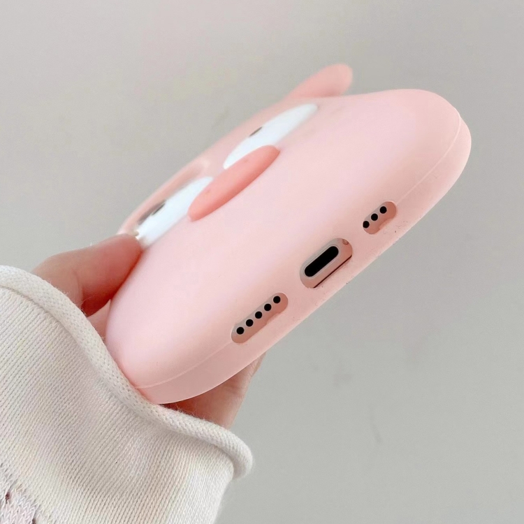 For iPhone 11 3D Cute Pig Silicone Phone Case(Pink) For iPhone 11 3D Cute Pig Silicone Phone Case(Pink)