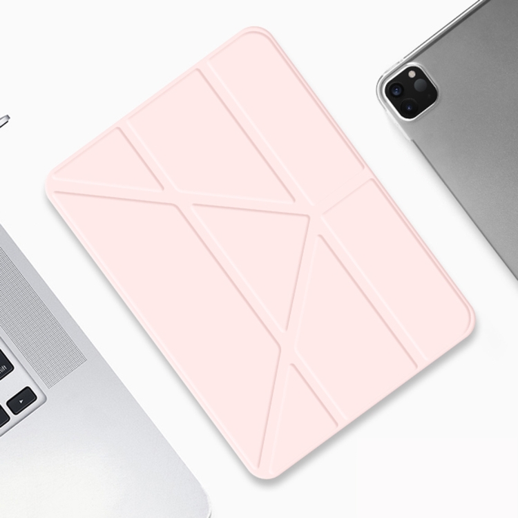 For iPad Pro 11 (2020) Mutural Transformers Series PC + PU Horizontal Flip Leather Tablet Case with Holder & Sleep / Wake-up Function(Pink) For iPad Pro 11 (2020) Mutural Transformers Series PC + PU Horizontal Flip Leather Tablet Case with Holder & Sleep / Wake-up Function(Pink)