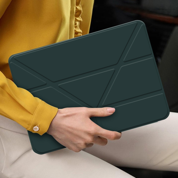 For iPad Pro 12.9 (2020) Mutural Transformers Series PC + PU Horizontal Flip Leather Tablet Case with Holder & Sleep / Wake-up Function(Black) For iPad Pro 12.9 (2020) Mutural Transformers Series PC + PU Horizontal Flip Leather Tablet Case with Holder & Sleep / Wake-up Function(Black)