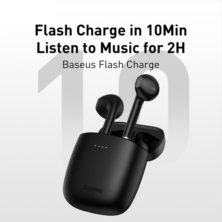 Baseus Encok Series W04 TWS True Wireless Bluetooth Earphone(Black) Baseus Encok Series W04 TWS True Wireless Bluetooth Earphone(Black)
