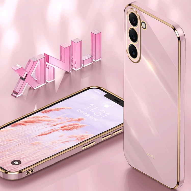 For Samsung Galaxy S23+ 5G XINLI Straight Edge 6D Electroplate TPU Phone Case(Black) For Samsung Galaxy S23+ 5G XINLI Straight Edge 6D Electroplate TPU Phone Case(Black)