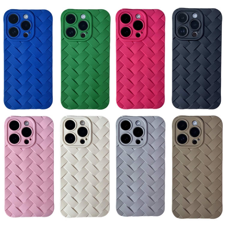 For iPhone 14 Vintage Braided Texture Skin Phone Case(Blue) For iPhone 14 Vintage Braided Texture Skin Phone Case(Blue)