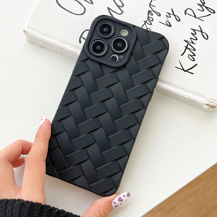For iPhone 14 Vintage Braided Texture Skin Phone Case(Blue) For iPhone 14 Vintage Braided Texture Skin Phone Case(Blue)