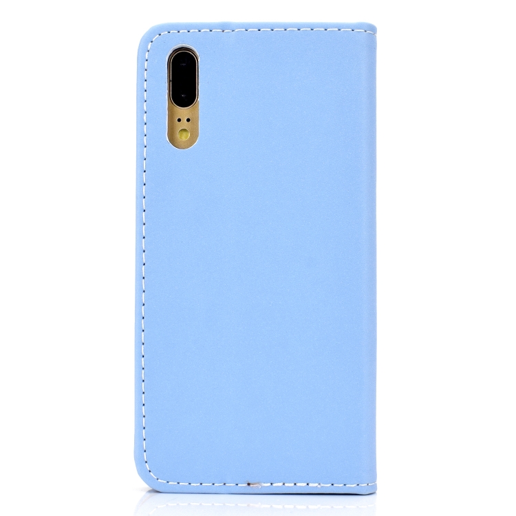  Funda magnética de piel sintética para Huawei Mate 20 Lite de  6.3 pulgadas, con ranura para tarjetas y soporte para Huawei Mate 20 Lite  de 6.3 pulgadas, color azul : Celulares y Accesorios