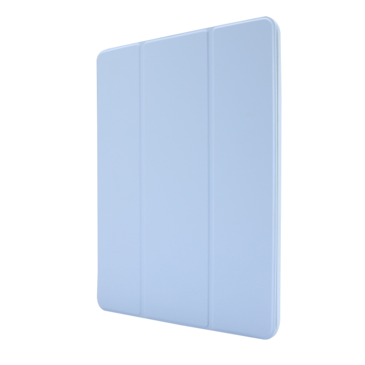Skin Feel Pen Holder Tri-fold Tablet Leather Case For iPad Air 2 / Air / 9.7 2018 / 9.7 2017(Light Blue) Skin Feel Pen Holder Tri-fold Tablet Leather Case For iPad Air 2 / Air / 9.7 2018 / 9.7 2017(Light Blue)
