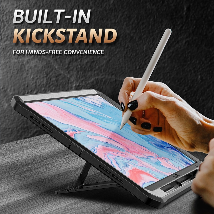 For iPad 10th Gen 10.9 2022 Explorer Tablet Protective Case with Pen Slot(Black) For iPad 10th Gen 10.9 2022 Explorer Tablet Protective Case with Pen Slot(Black)