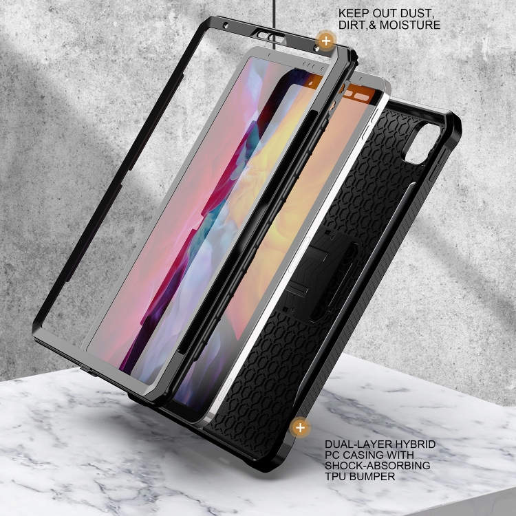 For iPad Pro 11 2022/2021/2020/2018 Explorer Tablet Protective Case with Pen Slot(Black) For iPad Pro 11 2022/2021/2020/2018 Explorer Tablet Protective Case with Pen Slot(Black)