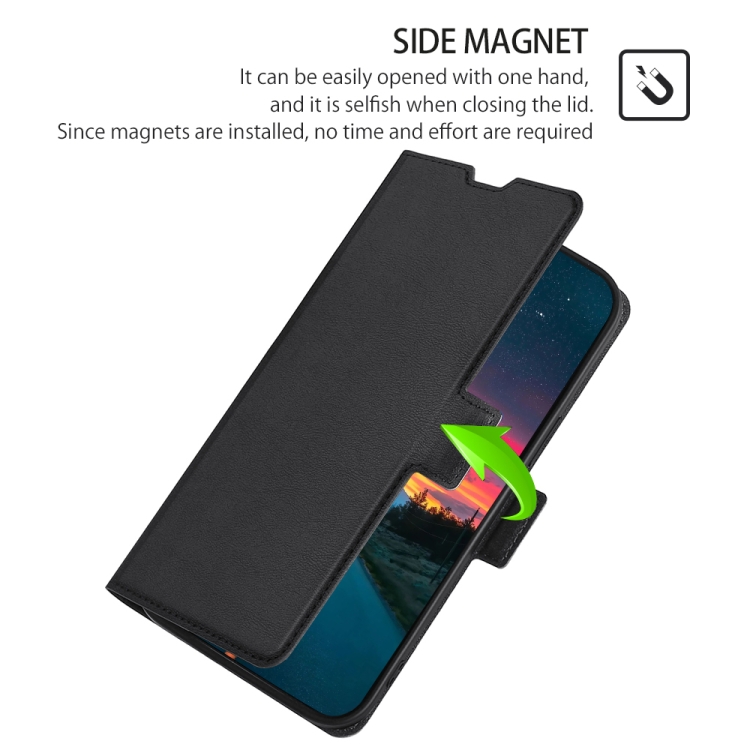 For Samsung Galaxy S23 5G Ultra-thin Voltage Side Buckle Horizontal Flip Leather Phone Case(Black) For Samsung Galaxy S23 5G Ultra-thin Voltage Side Buckle Horizontal Flip Leather Phone Case(Black)