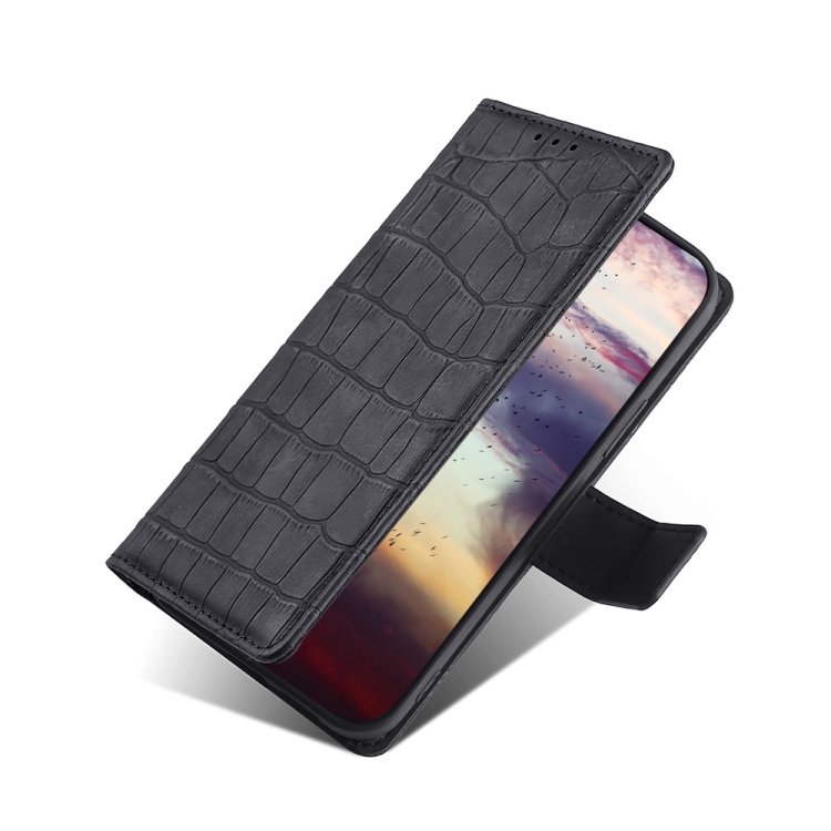 For Samsung Galaxy S23 Ultra 5G Skin Feel Crocodile Magnetic Clasp Leather Phone Case(Black) For Samsung Galaxy S23 Ultra 5G Skin Feel Crocodile Magnetic Clasp Leather Phone Case(Black)