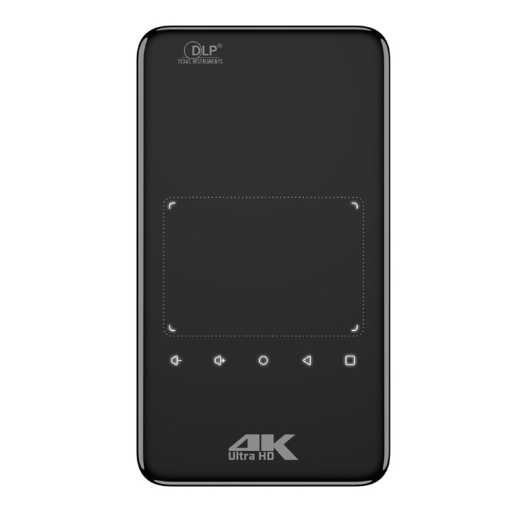 Proyector móvil WiFi portátil S30 Android System HD, tipo de enchufe:  enchufe del Reino Unido (negro)