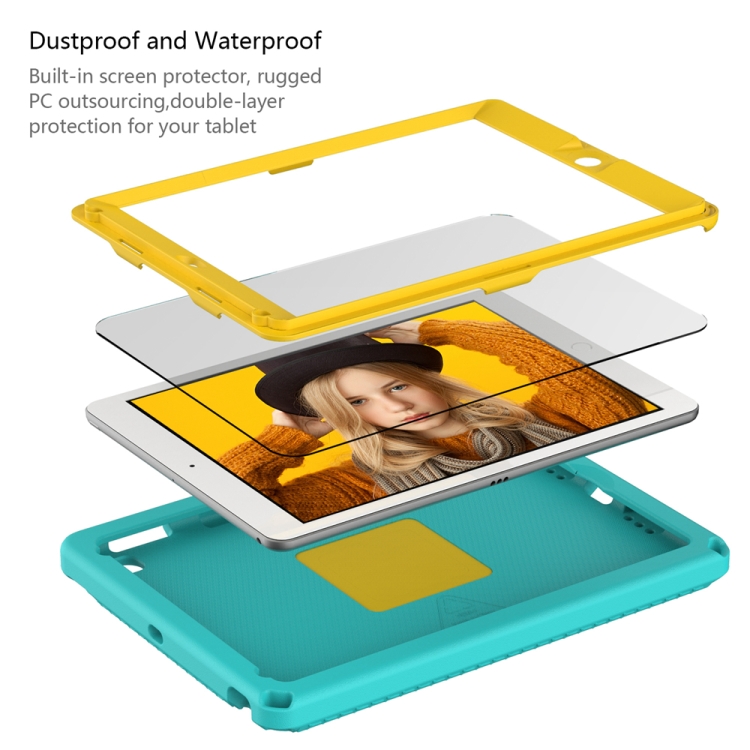 For iPad 5 / 7 / 6 / 8 / 9 EVA + PC Shockproof Tablet Case with Waterproof Frame(Glacier Green) For iPad 5 / 7 / 6 / 8 / 9 EVA + PC Shockproof Tablet Case with Waterproof Frame(Glacier Green)