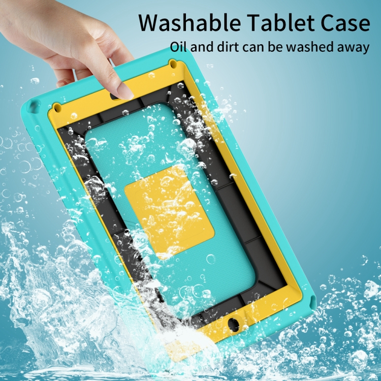 For iPad 5 / 7 / 6 / 8 / 9 EVA + PC Shockproof Tablet Case with Waterproof Frame(Glacier Green) For iPad 5 / 7 / 6 / 8 / 9 EVA + PC Shockproof Tablet Case with Waterproof Frame(Glacier Green)
