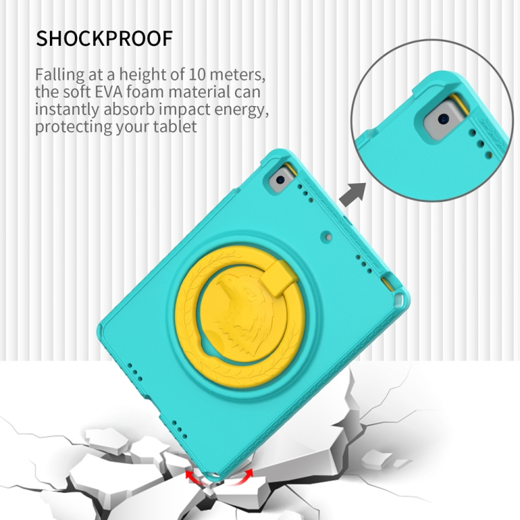 For iPad 5 / 7 / 6 / 8 / 9 EVA + PC Shockproof Tablet Case with Waterproof Frame(Glacier Green) For iPad 5 / 7 / 6 / 8 / 9 EVA + PC Shockproof Tablet Case with Waterproof Frame(Glacier Green)