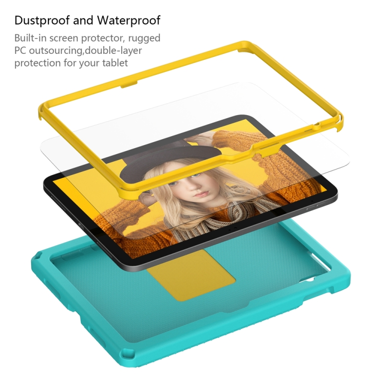 For iPad 10th Gen 10.9 2022 EVA + PC Shockproof Tablet Case with Waterproof Frame(Glacier Green) For iPad 10th Gen 10.9 2022 EVA + PC Shockproof Tablet Case with Waterproof Frame(Glacier Green)