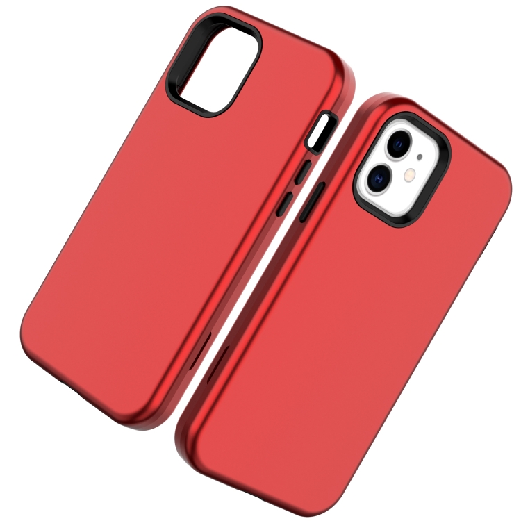 For iPhone 14 Shockproof PC + TPU Protective Phone Case(Red)