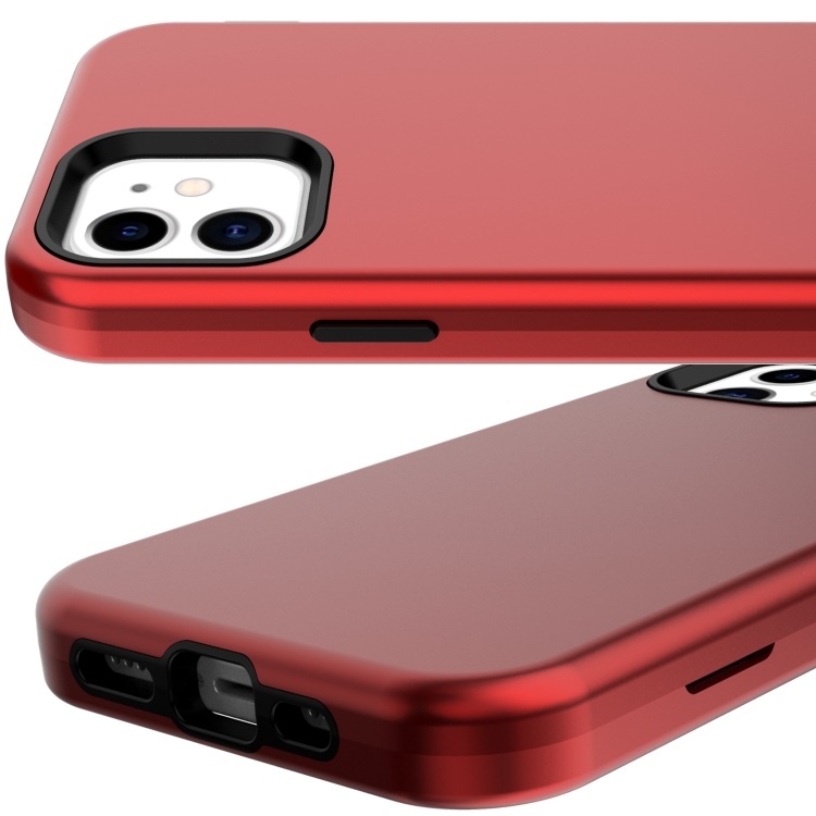 For iPhone 14 Shockproof PC + TPU Protective Phone Case(Red)