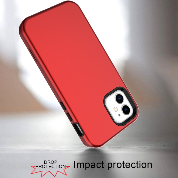 For iPhone 14 Shockproof PC + TPU Protective Phone Case(Red)