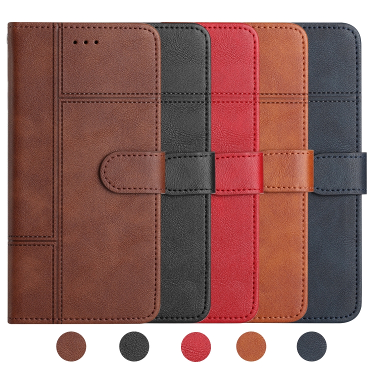 For Samsung Galaxy S23 Ultra 5G Business Style Cowhide Texture Leather Phone Case(Coffee)