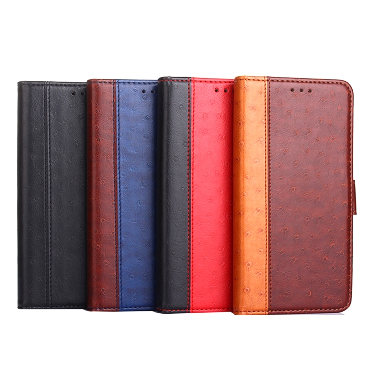 For Samsung Galaxy S23 5G Ostrich Texture Flip Leather Phone Case(Black)