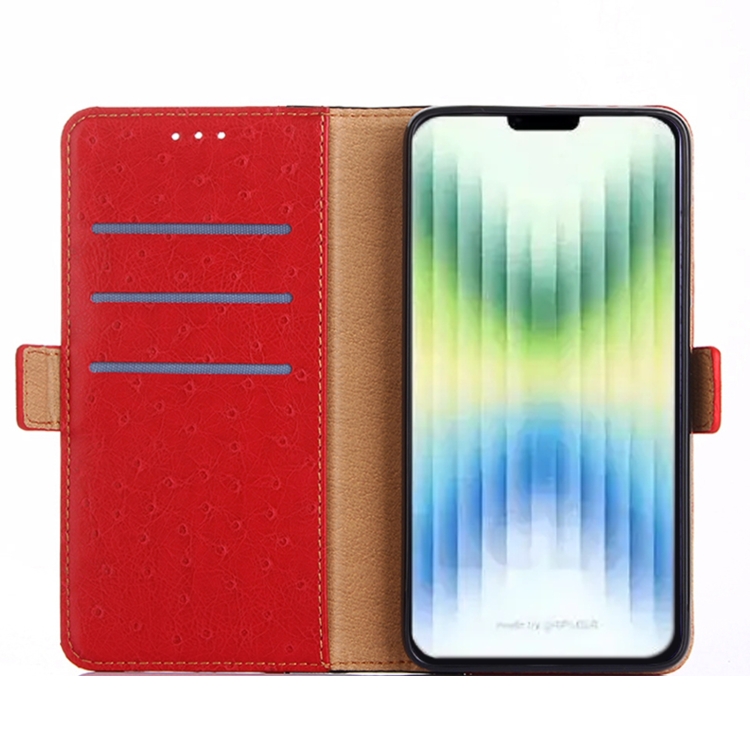 For Samsung Galaxy S23 Ultra 5G Ostrich Texture Flip Leather Phone Case(Red) For Samsung Galaxy S23 Ultra 5G Ostrich Texture Flip Leather Phone Case(Red)