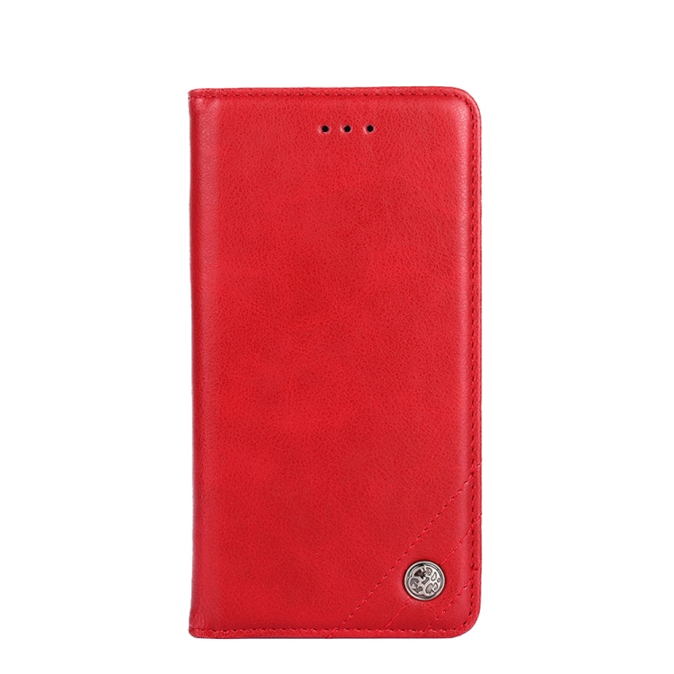 For Samsung Galaxy S23+ 5G Non-Magnetic Retro Texture Flip Leather Phone Case(Red)