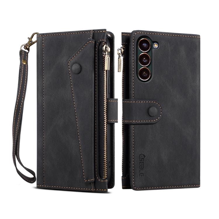 For Samsung Galaxy S23+ 5G Retro Frosted Leather Phone Case(Black) For Samsung Galaxy S23+ 5G Retro Frosted Leather Phone Case(Black)