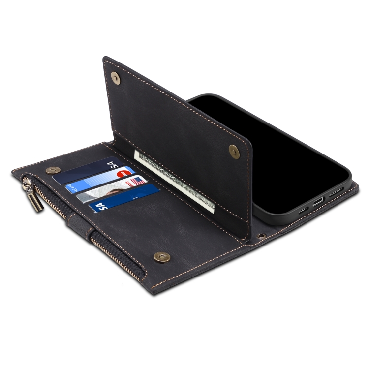 For Samsung Galaxy S23+ 5G Retro Frosted Leather Phone Case(Black) For Samsung Galaxy S23+ 5G Retro Frosted Leather Phone Case(Black)