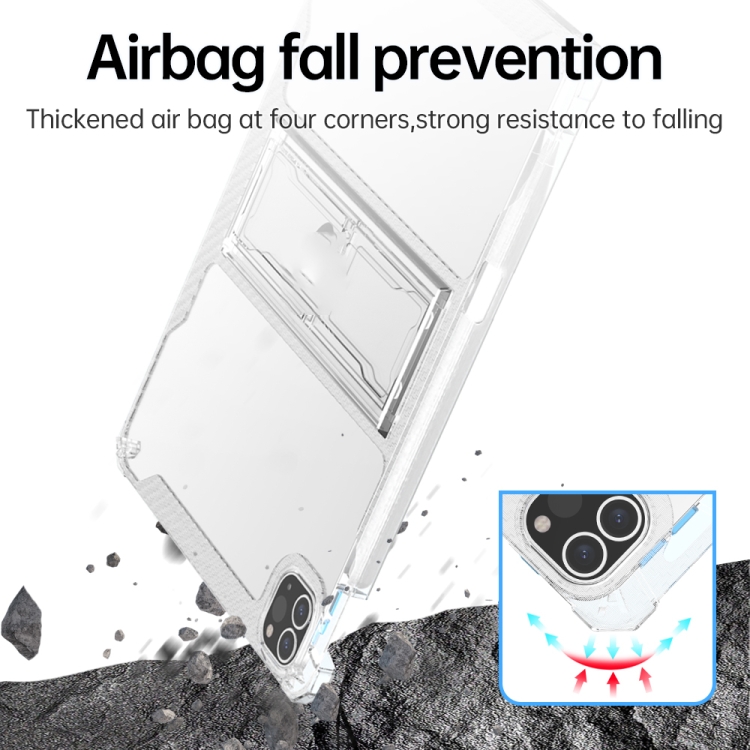For iPad 2022 TPU + PC Airbag Full Coverage Shockproof Protective Tablet Case with Pen Slots(Transparent) For iPad 2022 TPU + PC Airbag Full Coverage Shockproof Protective Tablet Case with Pen Slots(Transparent)