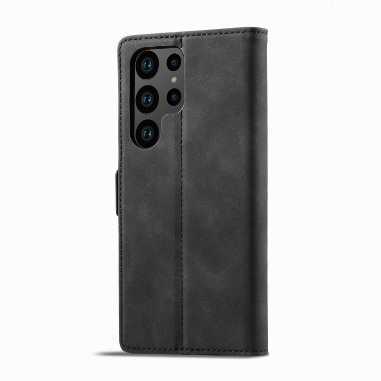 For Samsung Galaxy S23 Ultra 5G LC.IMEEKE Strong Magnetism Microfiber Leather Phone Case(Black) For Samsung Galaxy S23 Ultra 5G LC.IMEEKE Strong Magnetism Microfiber Leather Phone Case(Black)