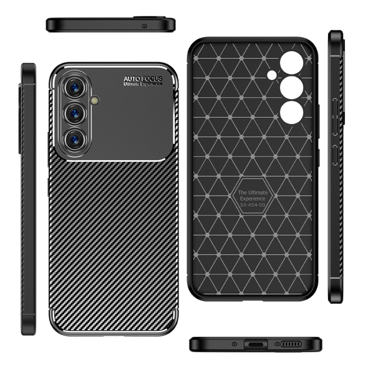 Cool Funda Carbón Negro para Samsung A546 Galaxy A54 5G