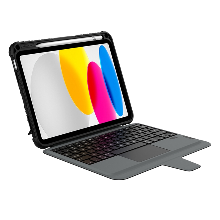 For iPad 10th Gen 10.9 2022 Nillkin Bumper Combo Keyboard Case