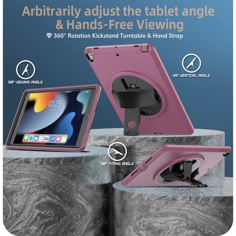 For iPad 10.2 2021/2020/2019 / Pro 10.5 / Air 10.5 2018/2019 Shockproof TPU + PC Tablet Case(Black+Rose Red) For iPad 10.2 2021/2020/2019 / Pro 10.5 / Air 10.5 2018/2019 Shockproof TPU + PC Tablet Case(Black+Rose Red)