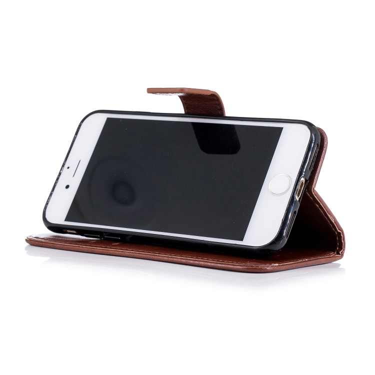 For iPhone SE 2022 / SE 2020 Diamond Encrusted Plum Blossom Embossing Pattern Horizontal Flip Leather Case with Holder & Card Slots & Wallet & Lanyard(Brown) For iPhone SE 2022 / SE 2020 Diamond Encrusted Plum Blossom Embossing Pattern Horizontal Flip Leather Case with Holder & Card Slots & Wallet & Lanyard(Brown)