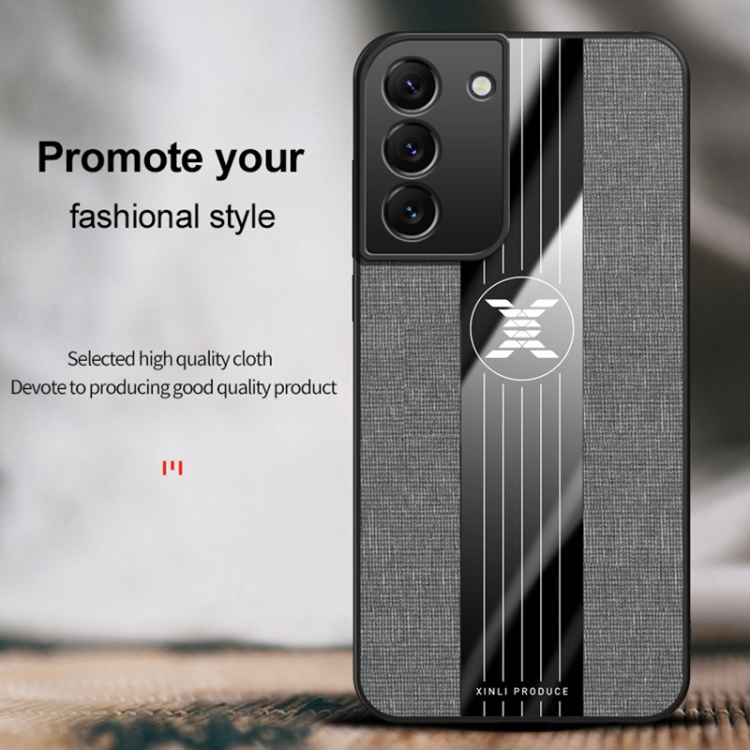 For Samsung Galaxy S22+ 5G XINLI Stitching Cloth Textue Shockproof TPU Phone Case(Black) For Samsung Galaxy S22+ 5G XINLI Stitching Cloth Textue Shockproof TPU Phone Case(Black)