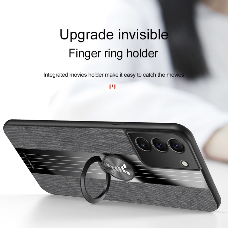 For Samsung Galaxy S22 5G XINLI Stitching Cloth Textue TPU Phone Case with Ring Holder(Black) For Samsung Galaxy S22 5G XINLI Stitching Cloth Textue TPU Phone Case with Ring Holder(Black)