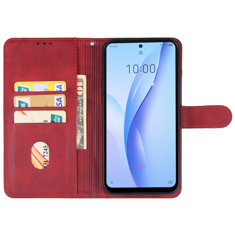 For ZTE Libero 5G III Leather Phone Case(Red)